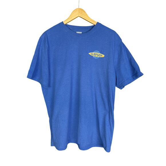 Men's Izod Saltwater Surfside Dogs & Beer Surfing Blue Graphic T-Shirt - Size XL - Picture 2 of 5